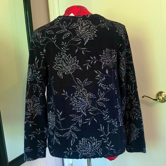 NWT! LOFT Navy Bubble Sweater - Picture 5 of 7